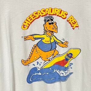 Vintage Single Stitch 90s Cheesasaurus Rex Kraft Promo T-Shirt XL Made in USA